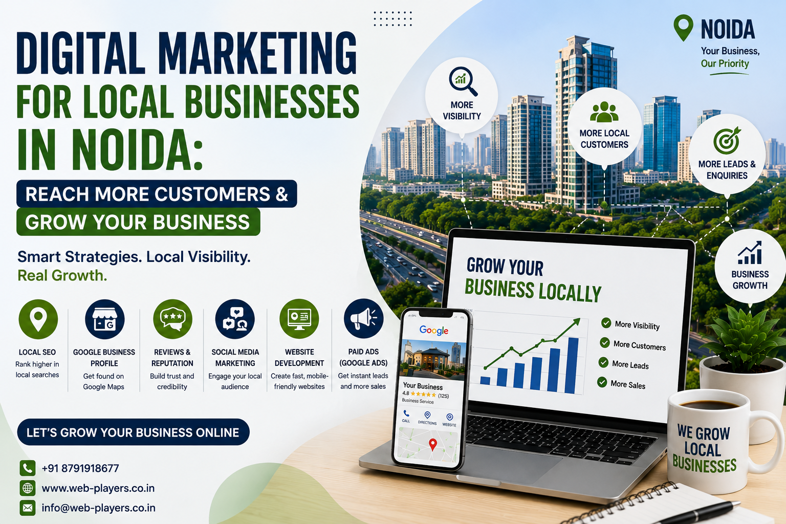 Digital Marketing for Local Businesses in Noida: Reach More Customers and Grow Your Business